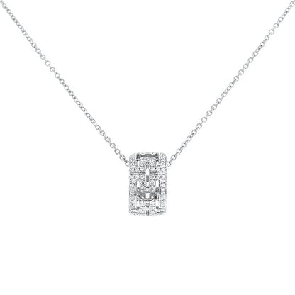 [Glitter Jewelry]PARENTESI NECKLACE SILVER DIAMOND