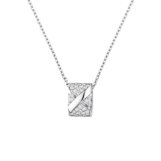 [Glitter Jewelry]LIENS EVIDENCE DIAMOND PAVED NECKLACE