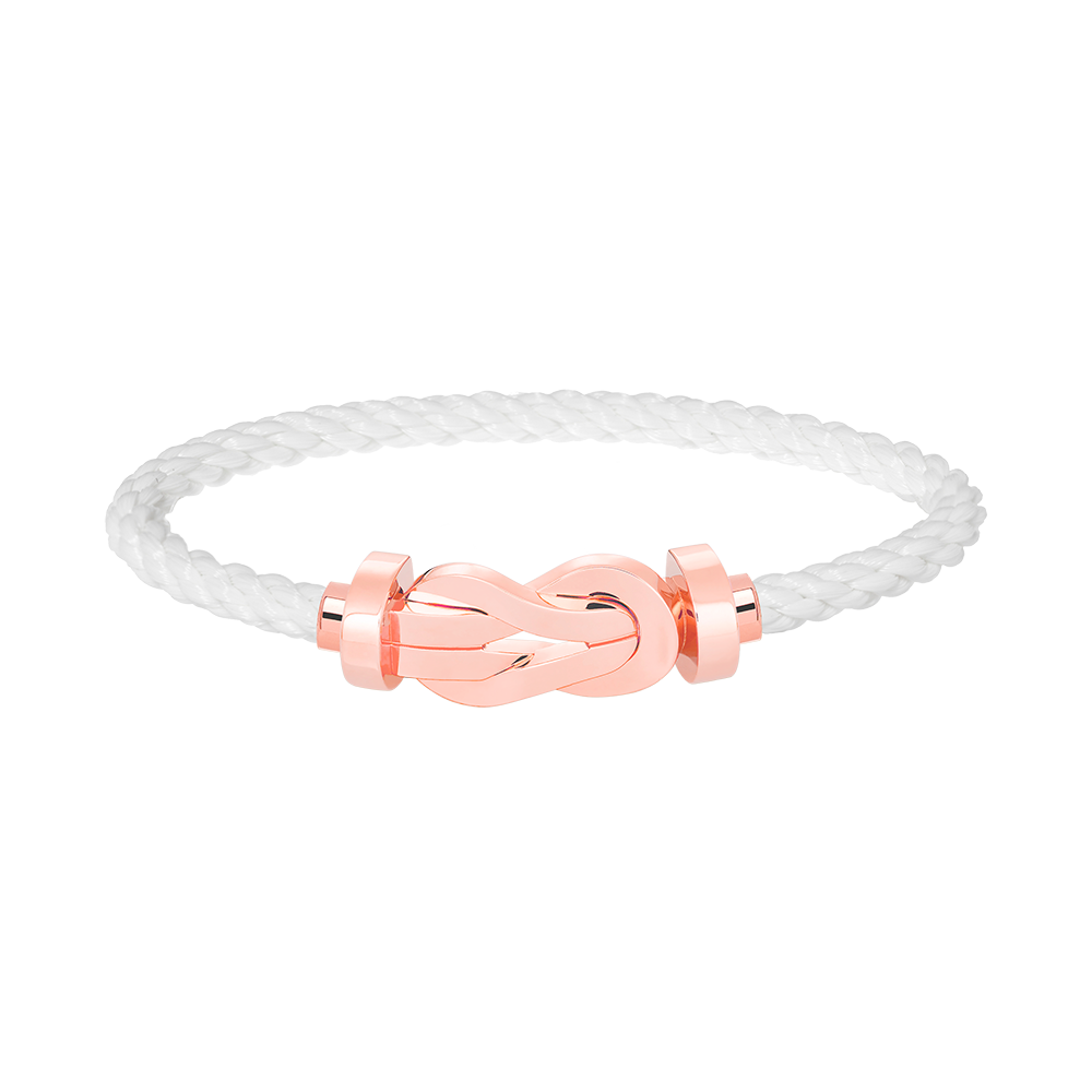 [Glitter Jewelry]CHANCE LARGE 8 FIGURE BUCKLE NO DIAMOND BRACELET ROSE GOLD