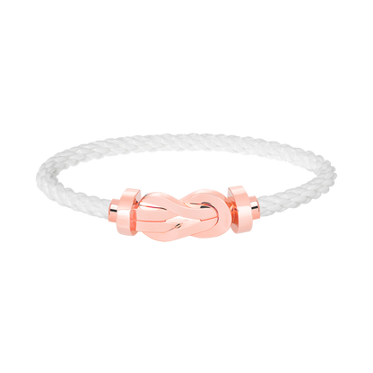 [Glitter Jewelry]CHANCE LARGE 8 FIGURE BUCKLE NO DIAMOND BRACELET ROSE GOLD