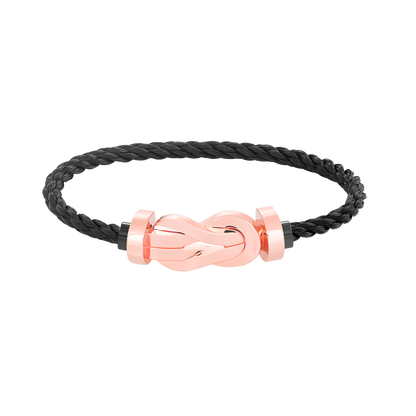 [Glitter Jewelry]CHANCE LARGE 8 FIGURE BUCKLE NO DIAMOND BRACELET ROSE GOLD