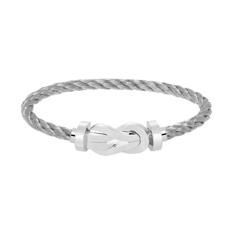 [Glitter Jewelry]CHANCE LARGE 8 FIGURE BUCKLE NO DIAMOND BRACELET SILVER