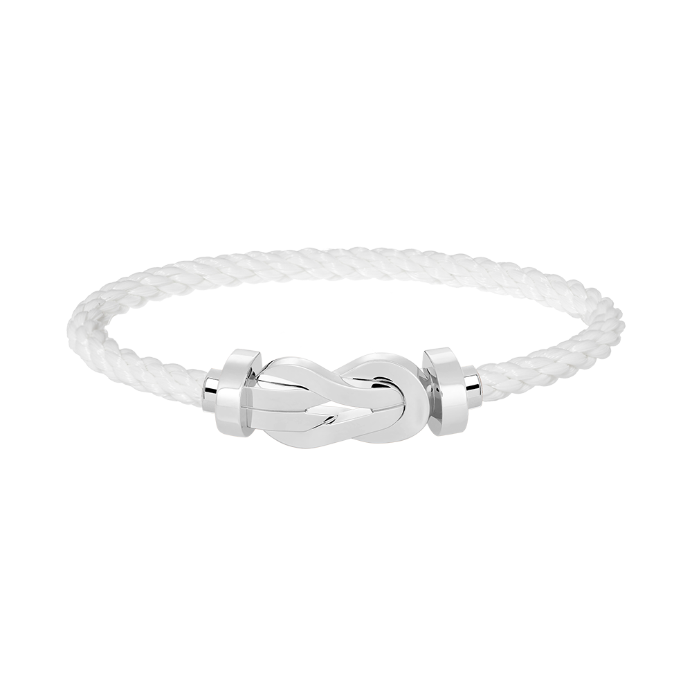 [Glitter Jewelry]CHANCE LARGE 8 FIGURE BUCKLE NO DIAMOND BRACELET SILVER