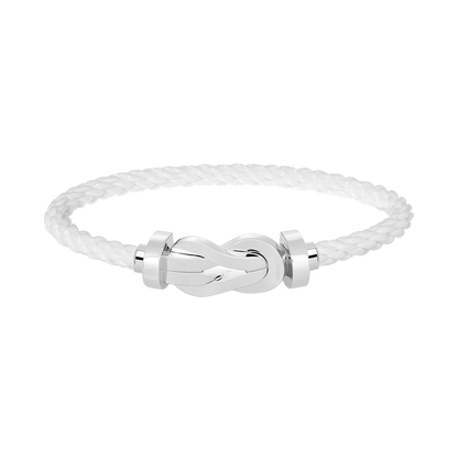[Glitter Jewelry]CHANCE LARGE 8 FIGURE BUCKLE NO DIAMOND BRACELET SILVER