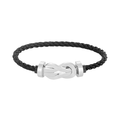 [Glitter Jewelry]CHANCE LARGE 8 FIGURE BUCKLE NO DIAMOND BRACELET SILVER