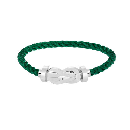 [Glitter Jewelry]CHANCE LARGE 8 FIGURE BUCKLE NO DIAMOND BRACELET SILVER