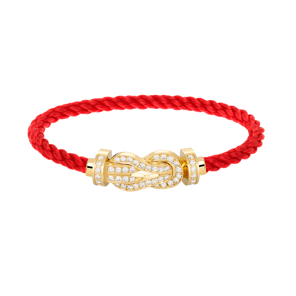 [Glitter Jewelry]CHANCE LARGE 8 FIGURE BUCKLE FULLDIAMOND BRACELET GOLD