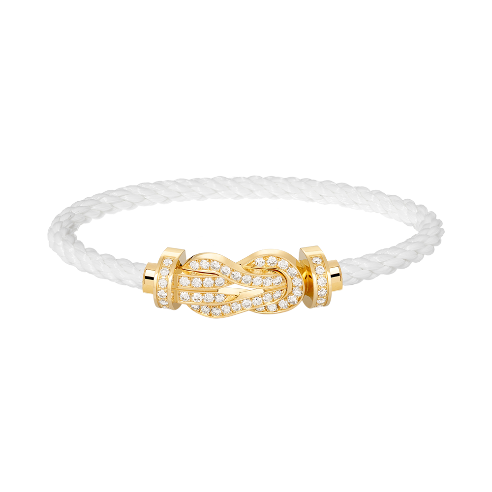 [Glitter Jewelry]CHANCE LARGE 8 FIGURE BUCKLE FULLDIAMOND BRACELET GOLD
