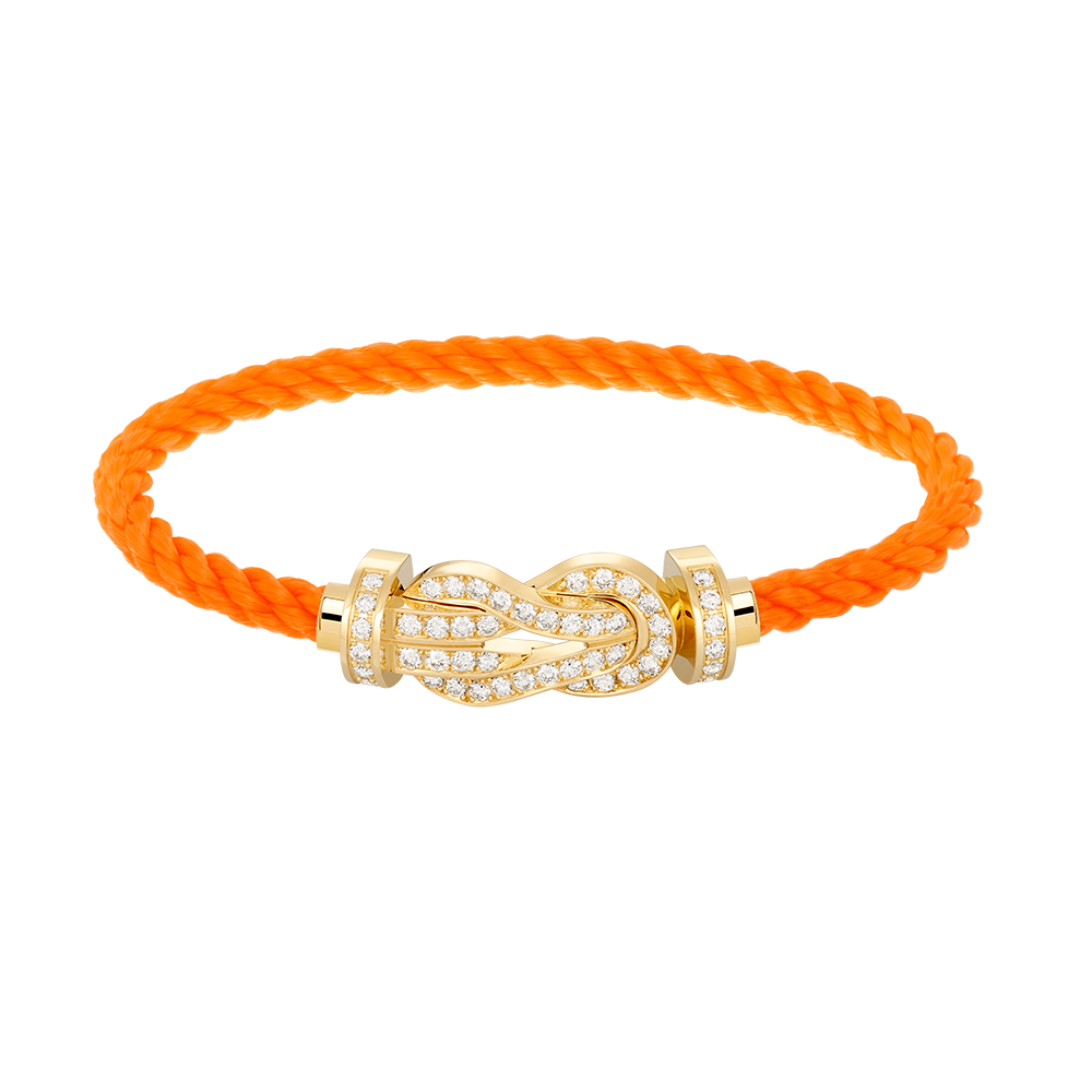 [Glitter Jewelry]CHANCE LARGE 8 FIGURE BUCKLE FULLDIAMOND BRACELET GOLD