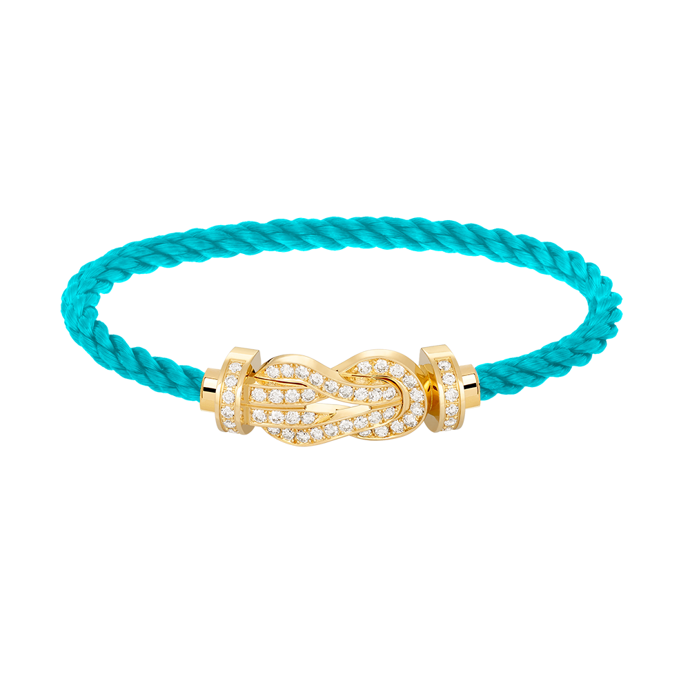 [Glitter Jewelry]CHANCE LARGE 8 FIGURE BUCKLE FULLDIAMOND BRACELET GOLD