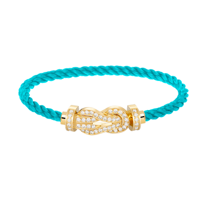 [Glitter Jewelry]CHANCE LARGE 8 FIGURE BUCKLE FULLDIAMOND BRACELET GOLD