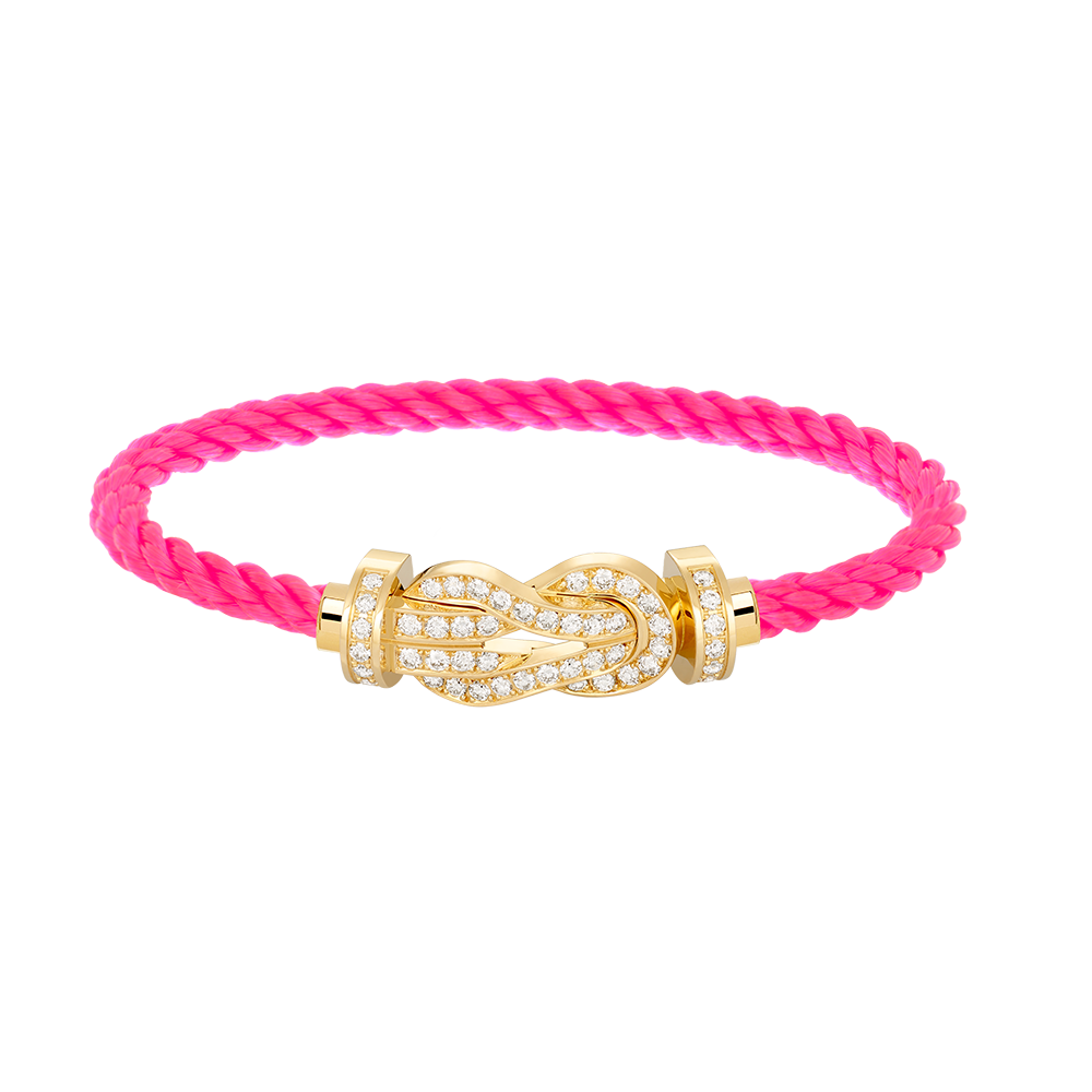 [Glitter Jewelry]CHANCE LARGE 8 FIGURE BUCKLE FULLDIAMOND BRACELET GOLD