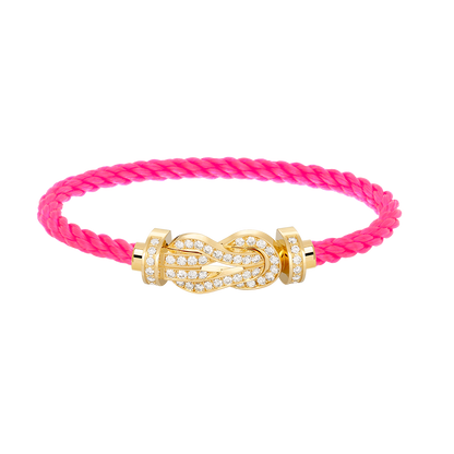[Glitter Jewelry]CHANCE LARGE 8 FIGURE BUCKLE FULLDIAMOND BRACELET GOLD