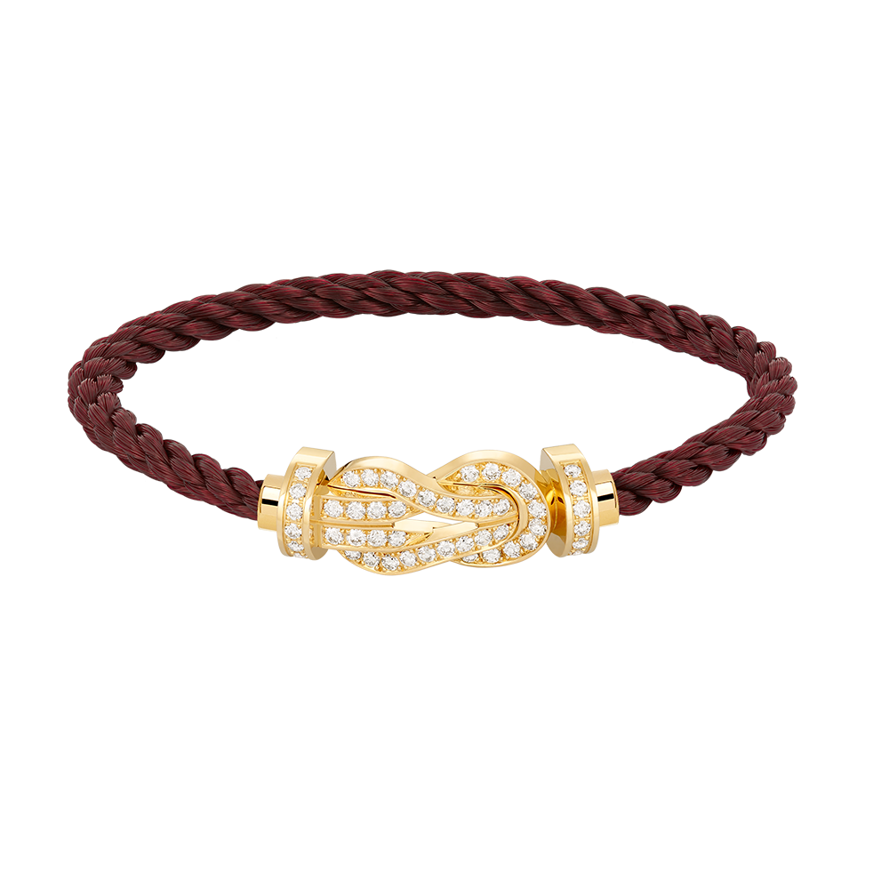 [Glitter Jewelry]CHANCE LARGE 8 FIGURE BUCKLE FULLDIAMOND BRACELET GOLD