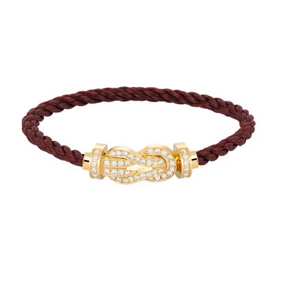 [Glitter Jewelry]CHANCE LARGE 8 FIGURE BUCKLE FULLDIAMOND BRACELET GOLD