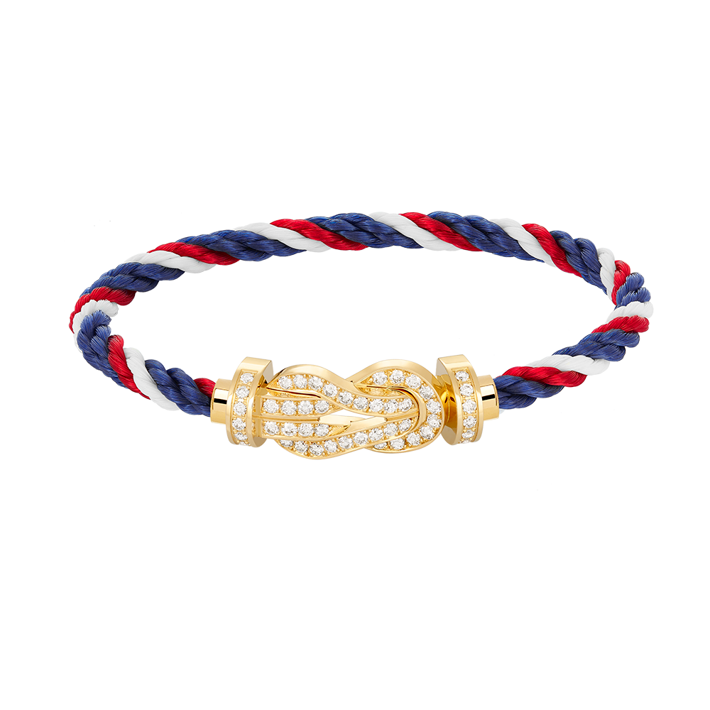 [Glitter Jewelry]CHANCE LARGE 8 FIGURE BUCKLE FULLDIAMOND BRACELET GOLD