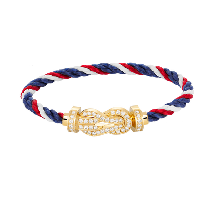 [Glitter Jewelry]CHANCE LARGE 8 FIGURE BUCKLE FULLDIAMOND BRACELET GOLD