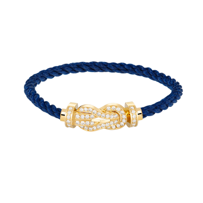 [Glitter Jewelry]CHANCE LARGE 8 FIGURE BUCKLE FULLDIAMOND BRACELET GOLD