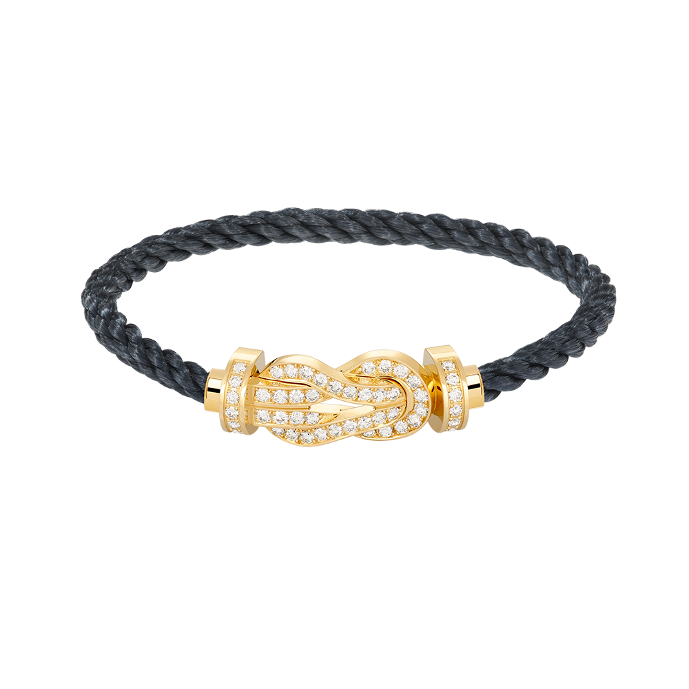 [Glitter Jewelry]CHANCE LARGE 8 FIGURE BUCKLE FULLDIAMOND BRACELET GOLD