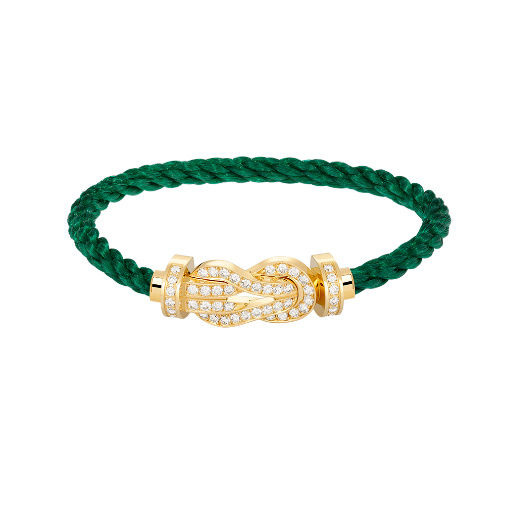 [Glitter Jewelry]CHANCE LARGE 8 FIGURE BUCKLE FULLDIAMOND BRACELET GOLD
