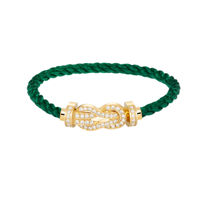 [Glitter Jewelry]CHANCE LARGE 8 FIGURE BUCKLE FULLDIAMOND BRACELET GOLD