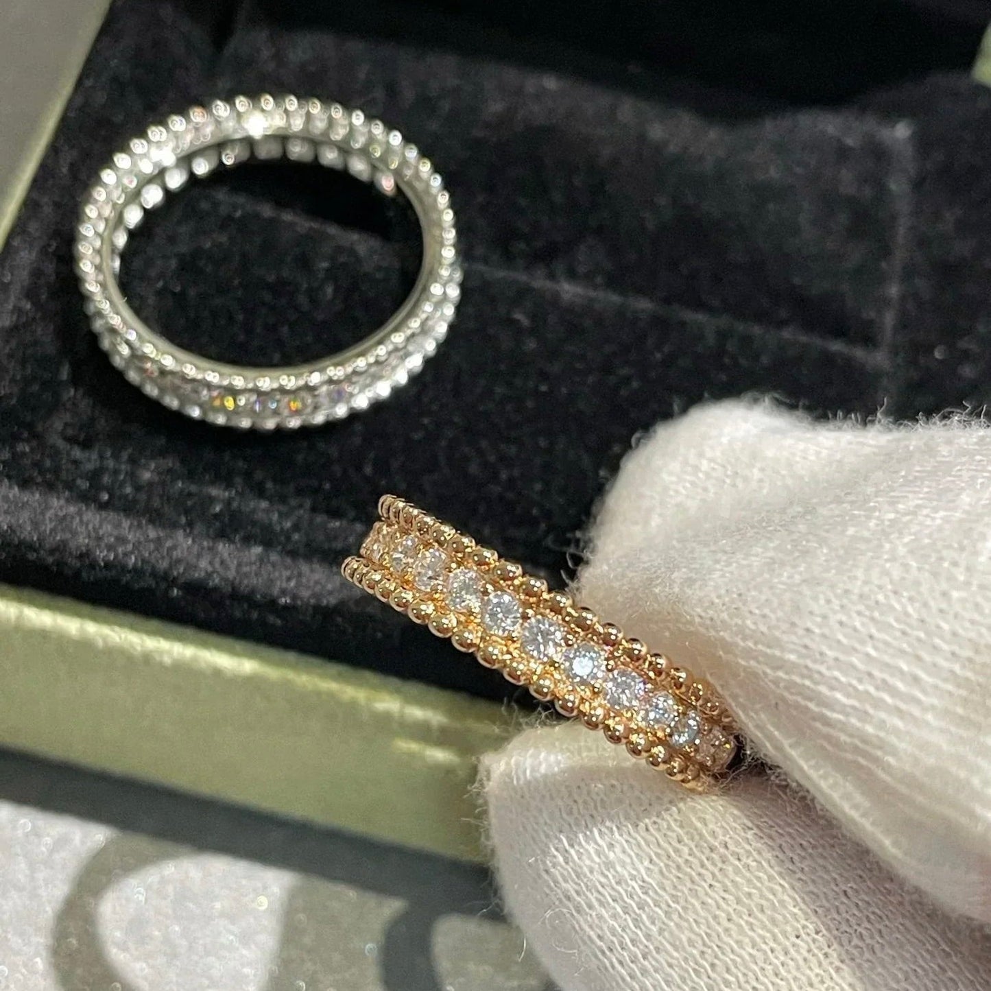 [Glitter Jewelry]PERLEE DIAMOND ROSE GOLD RING