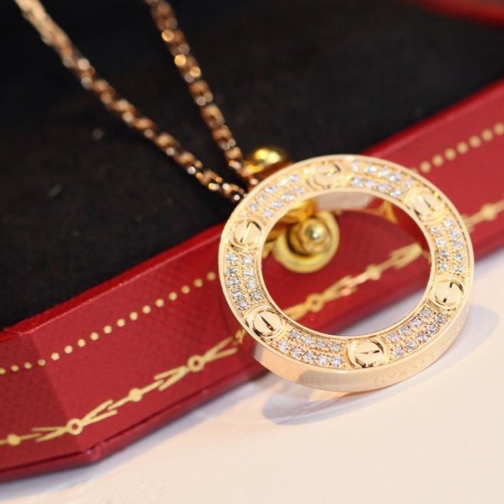 [Glitter Jewelry]LOVE NECKLACE ADJUSTABLE ROSE GOLD