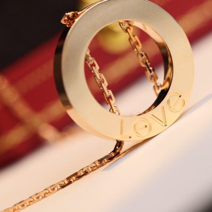 [Glitter Jewelry]LOVE NECKLACE ADJUSTABLE ROSE GOLD