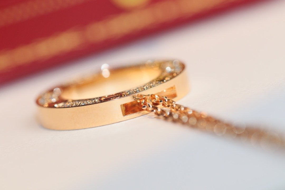 [Glitter Jewelry]LOVE NECKLACE ADJUSTABLE ROSE GOLD