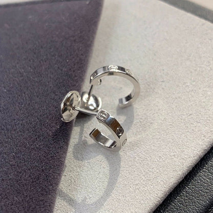 [Glitter Jewelry]LOVE EARRINGS 2.65MM SILVER