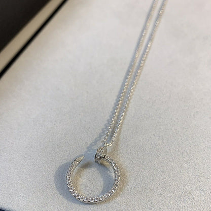 [Glitter Jewelry]JUSTE NECKLACE SILVER DIAMONDS