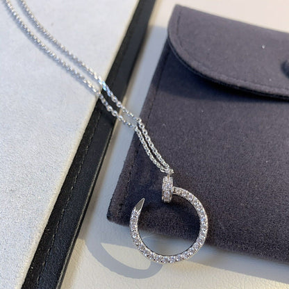 [Glitter Jewelry]JUSTE NECKLACE SILVER DIAMONDS