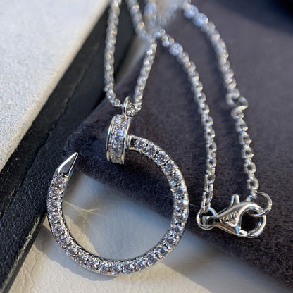 [Glitter Jewelry]JUSTE NECKLACE SILVER DIAMONDS