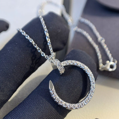 [Glitter Jewelry]JUSTE NECKLACE SILVER DIAMONDS