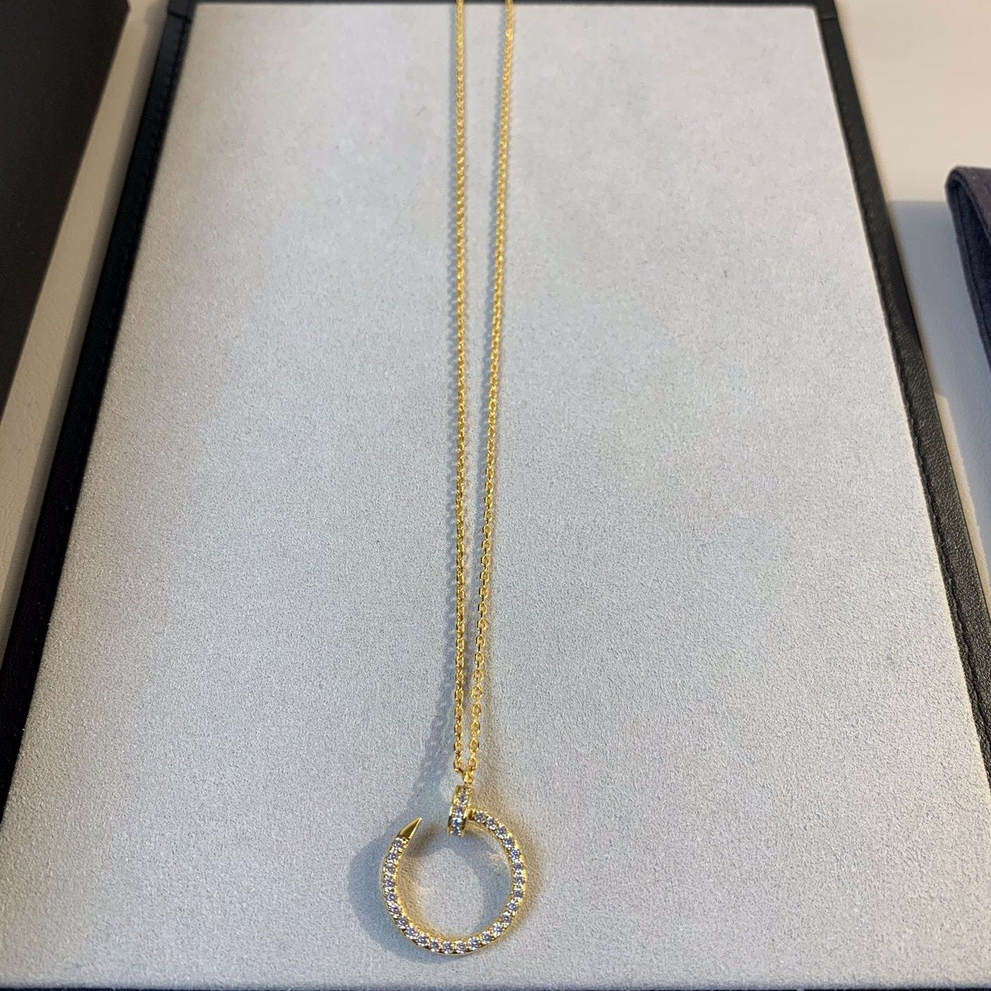 [Glitter Jewelry]JUSTE NECKLACE GOLD DIAMONDS