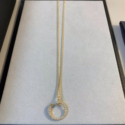 [Glitter Jewelry]JUSTE NECKLACE GOLD DIAMONDS