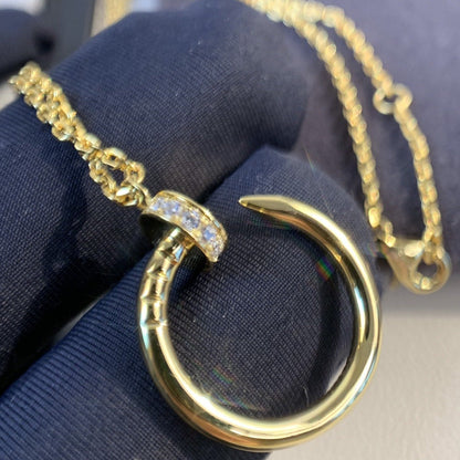 [Glitter Jewelry]JUSTE NECKLACE GOLD DIAMONDS