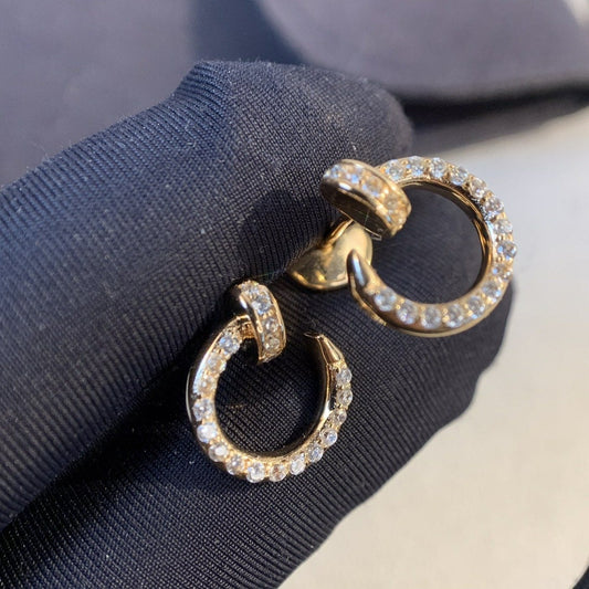 [Glitter Jewelry]JUSTE EARRINGS GOLD DIAMONDS