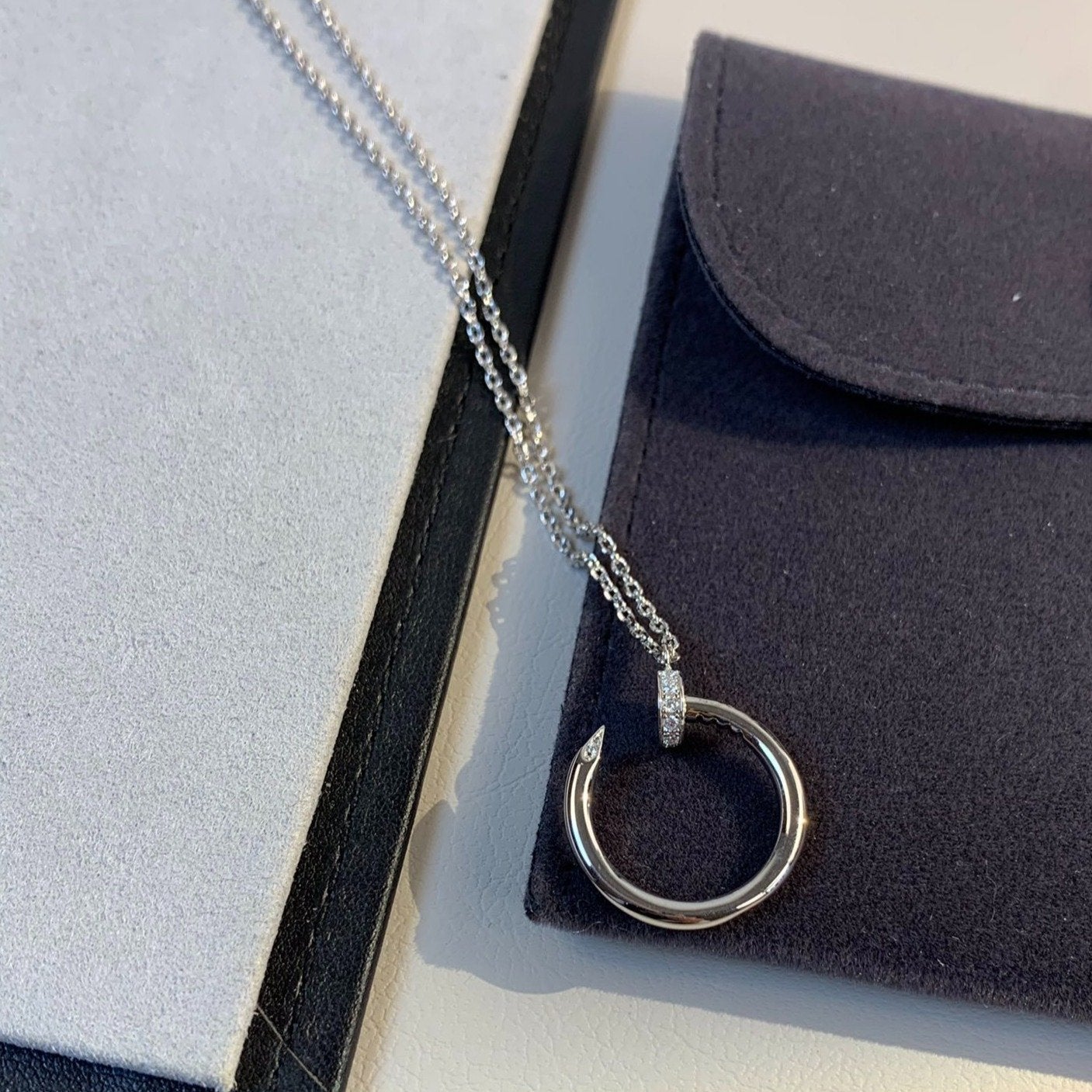 [Glitter Jewelry]JUSTE NECKLACE SILVER