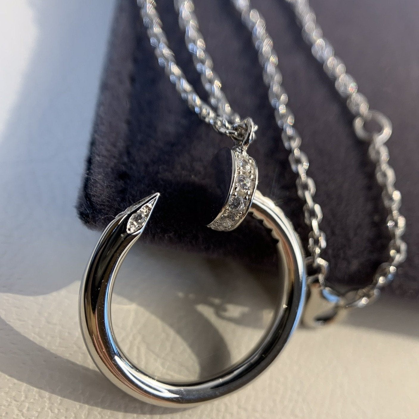 [Glitter Jewelry]JUSTE NECKLACE SILVER