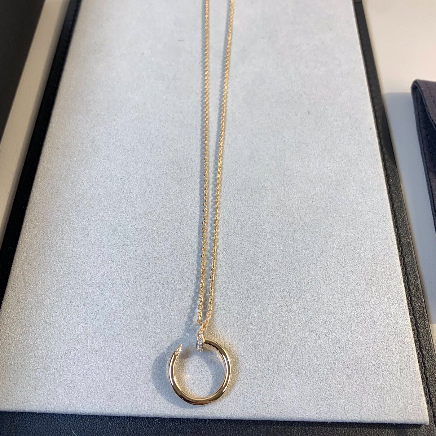 [Glitter Jewelry]JUSTE NECKLACE PINK GOLD