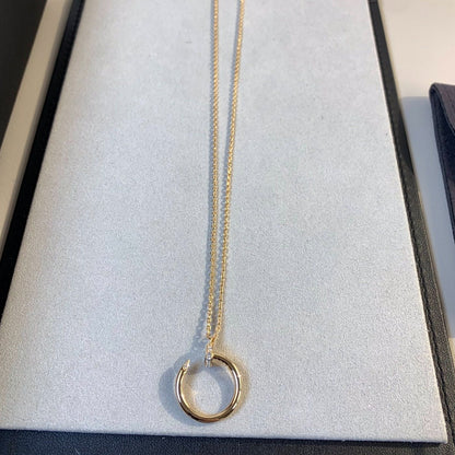 [Glitter Jewelry]JUSTE NECKLACE PINK GOLD