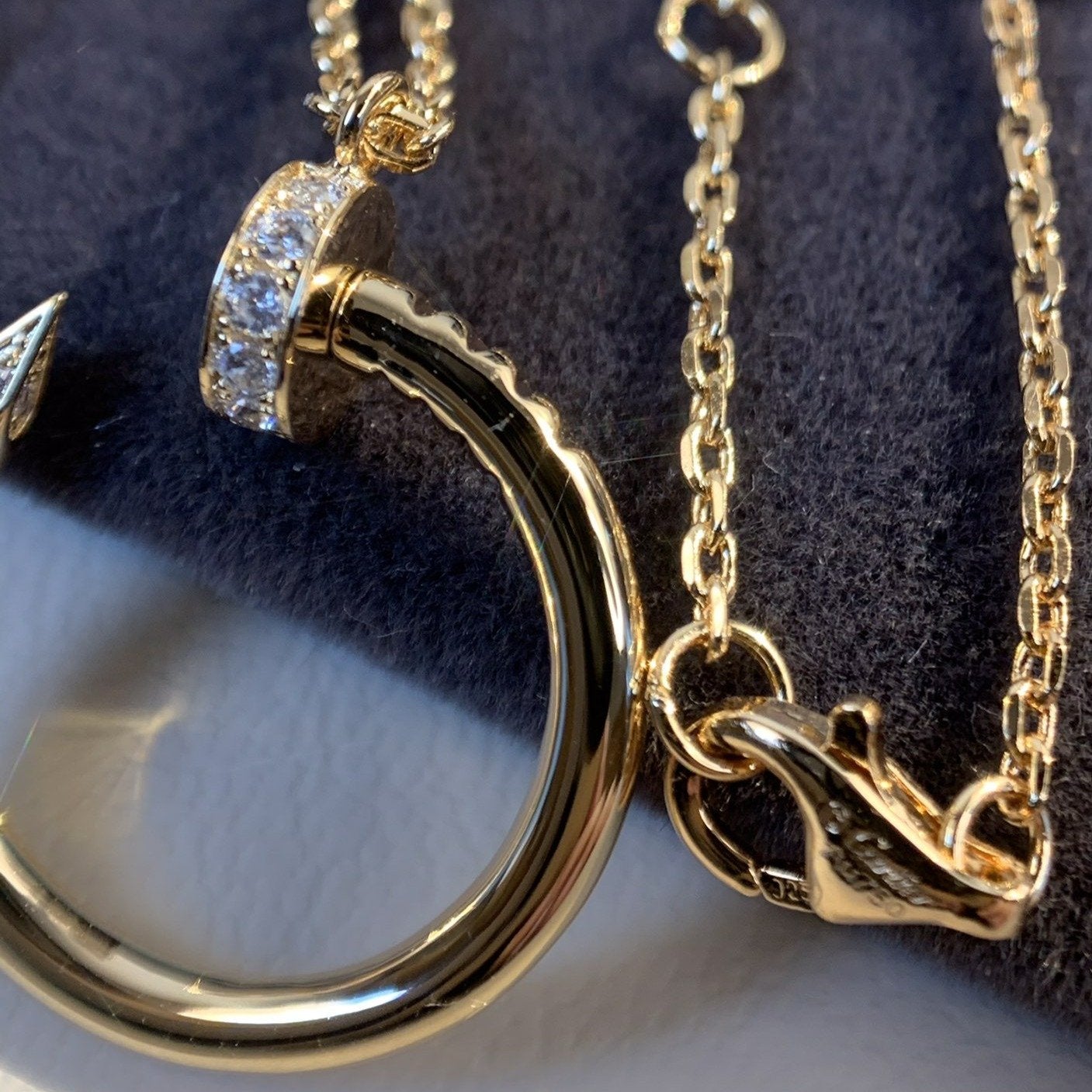 [Glitter Jewelry]JUSTE NECKLACE PINK GOLD