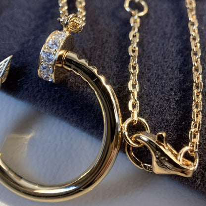 [Glitter Jewelry]JUSTE NECKLACE PINK GOLD
