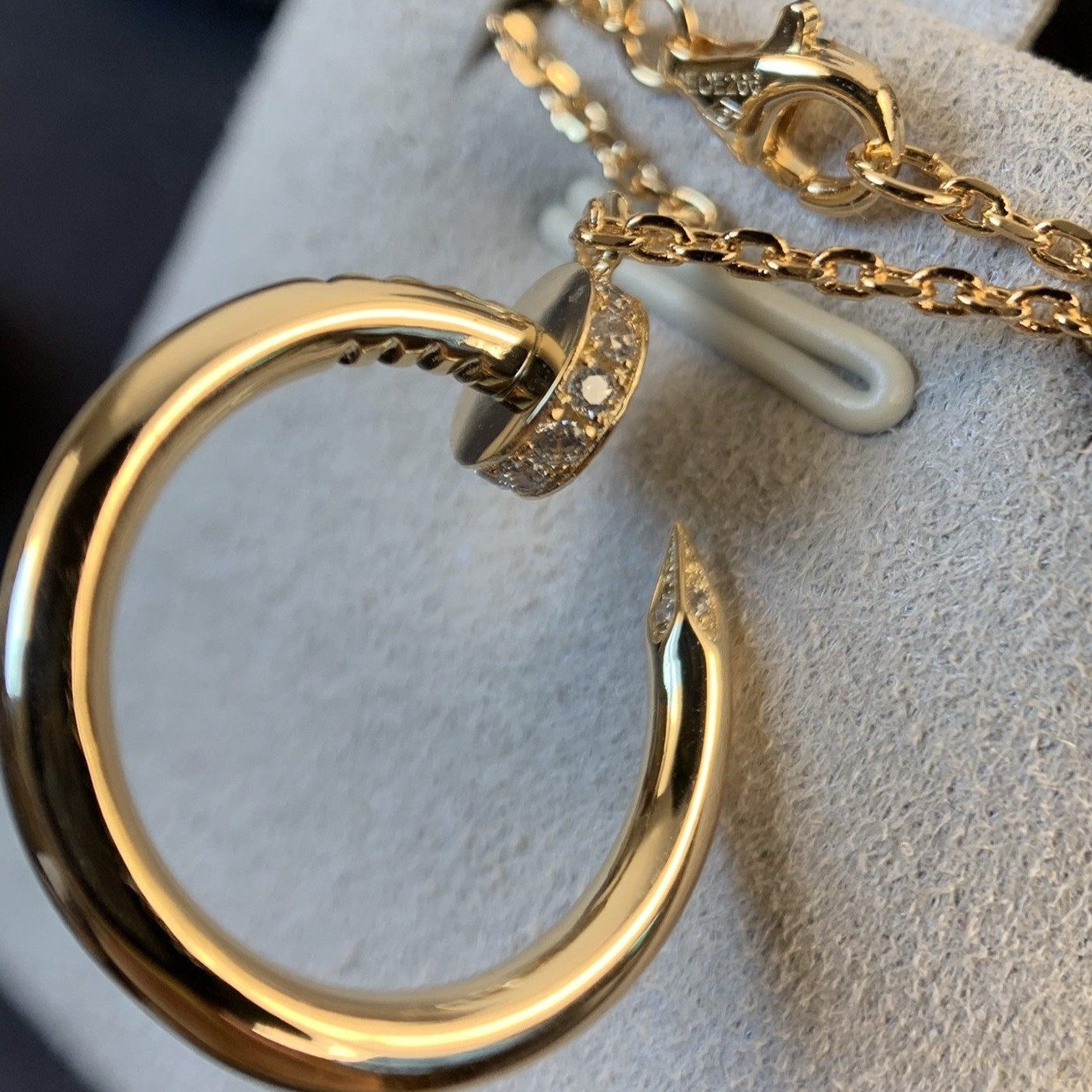 [Glitter Jewelry]JUSTE NECKLACE PINK GOLD