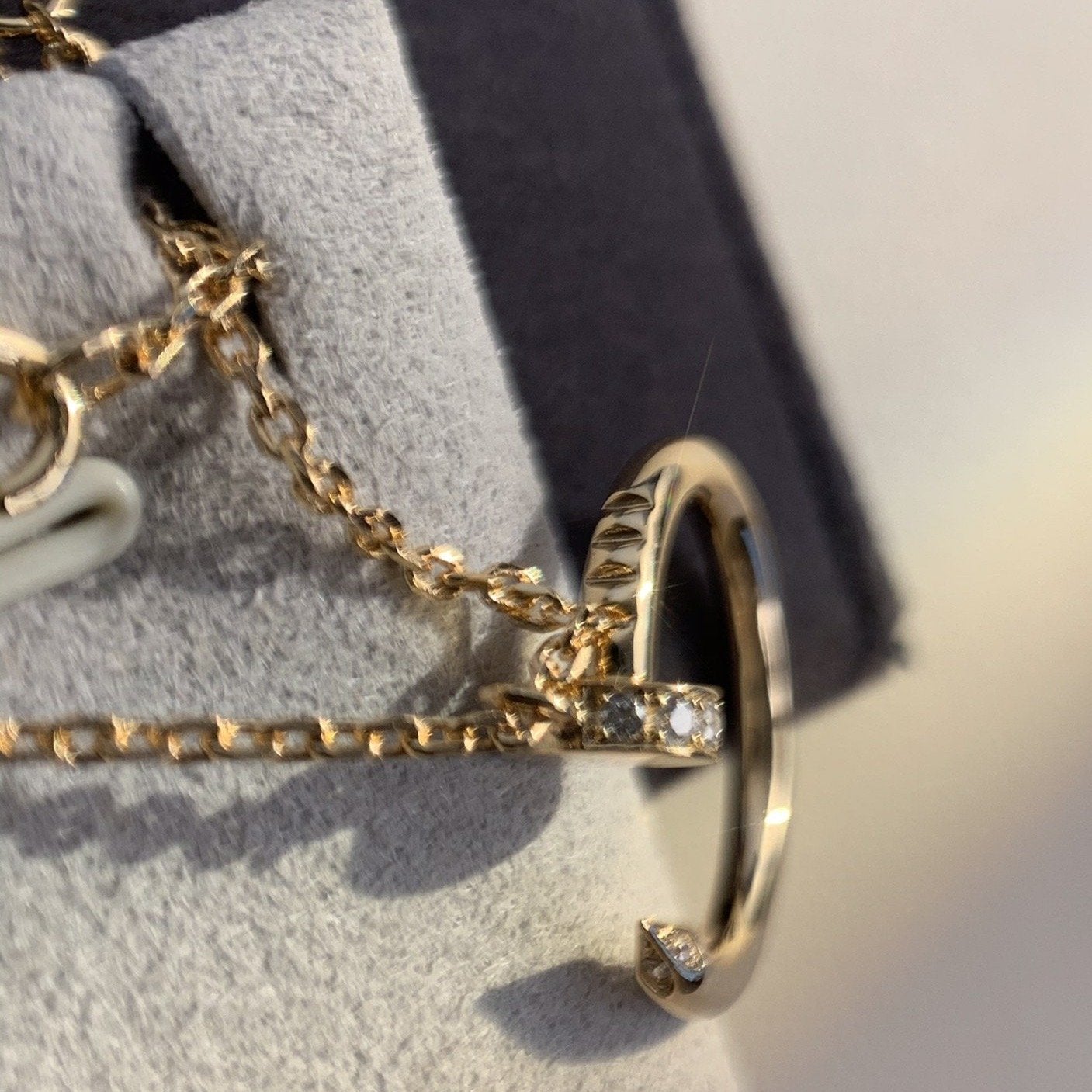 [Glitter Jewelry]JUSTE NECKLACE PINK GOLD