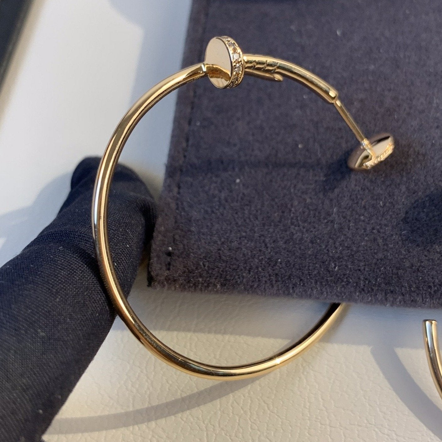 [グリッタージュエリー]JUSTE イヤリング ゴールド ダイヤモンド 1.8mm 