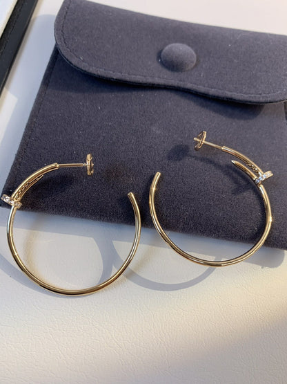 [グリッタージュエリー]JUSTE イヤリング ゴールド ダイヤモンド 1.8mm 