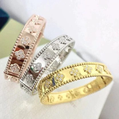 [Glitter Jewelry]CLOVER BRACELET 8MM DIAMONDS
