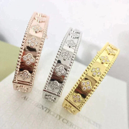 [Glitter Jewelry]CLOVER BRACELET 8MM DIAMONDS